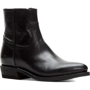 Frye Womens Billy Black Leather Block Heel Pointed Toe Ankle Boots Shoes NWOB